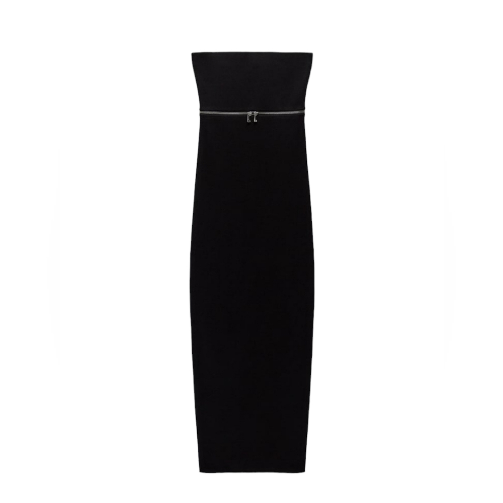Zara stretch knit dress with zips Size- Small - Picture 5 of 7